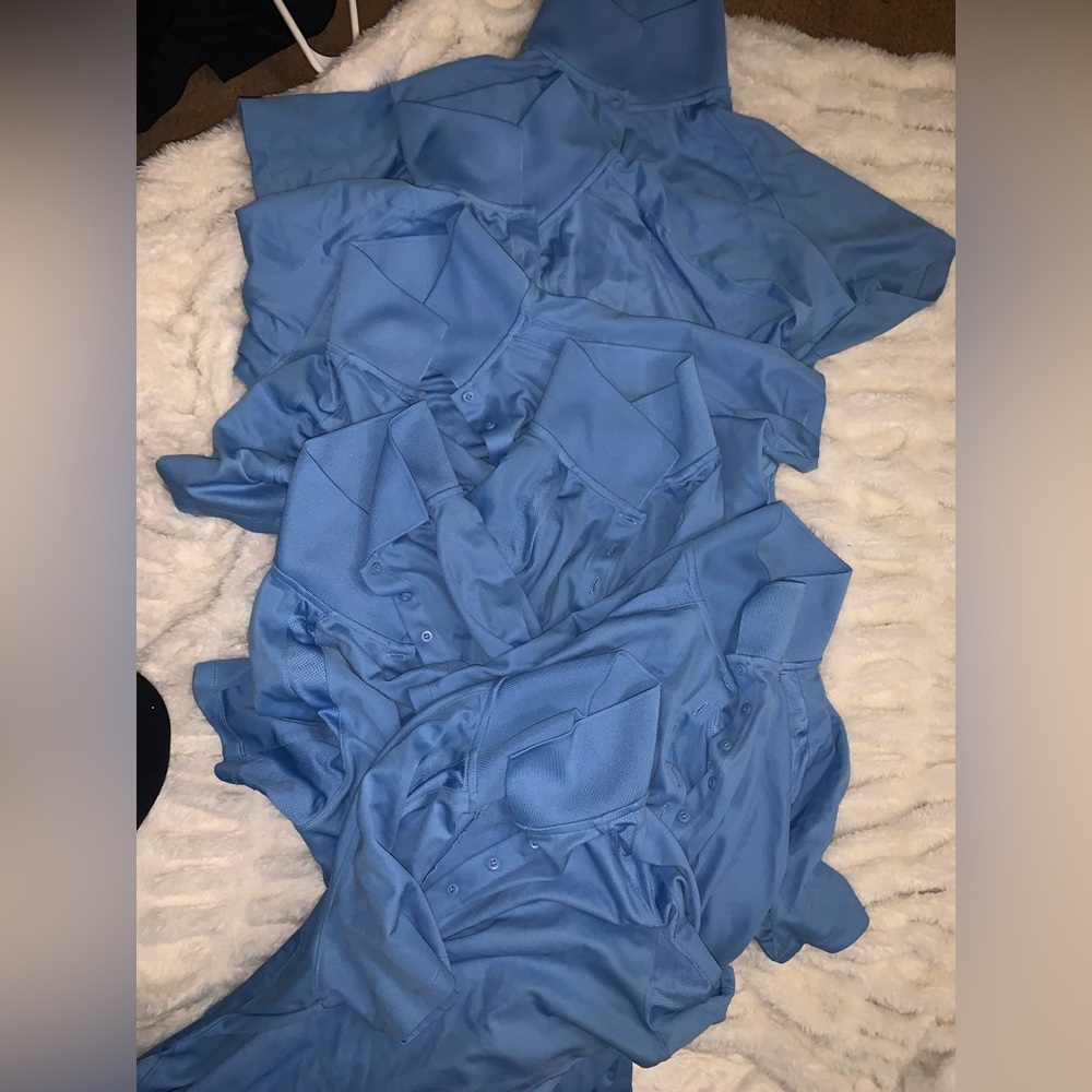 7 LIGHT BLUE UNIFORM SHIRTS